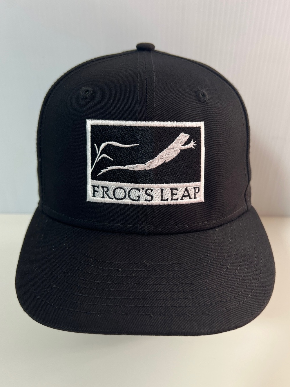 New Era 9FIFTY Frog’s Leap Winery Snapback Hat Black Cotton Adjustable Cap